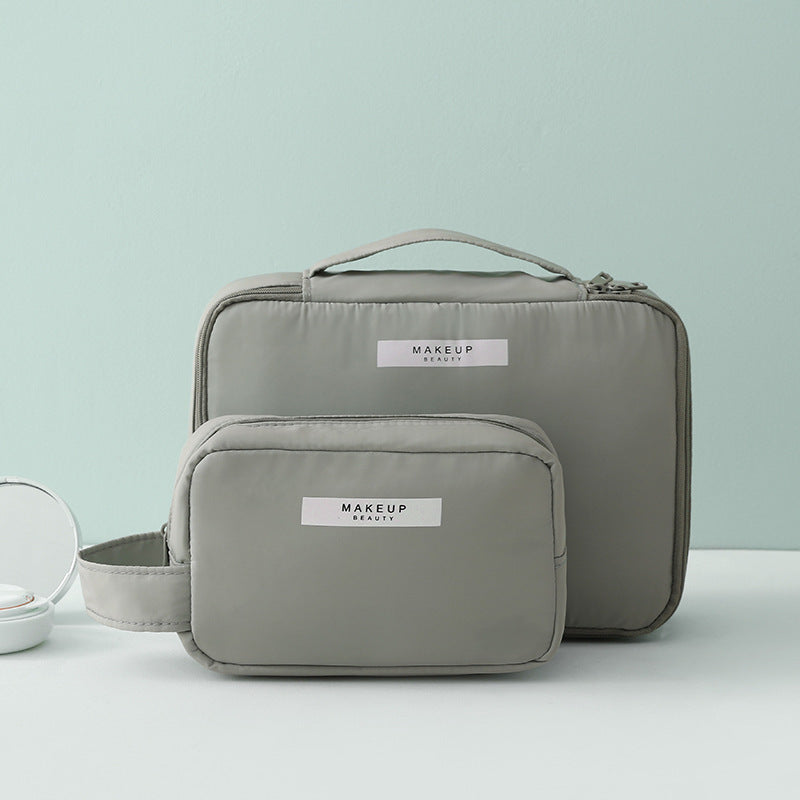 2 Kosmetiktaschen für Reisen - olive