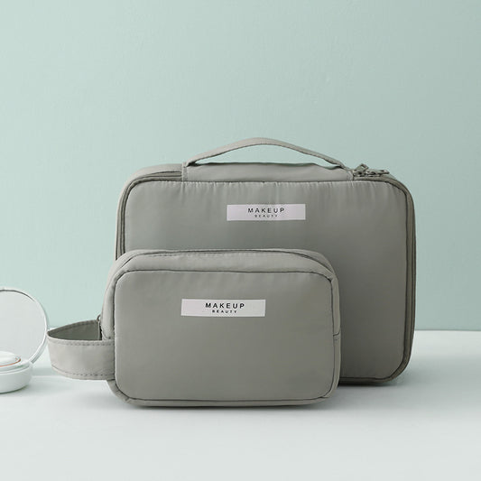 2 Kosmetiktaschen für Reisen - olive